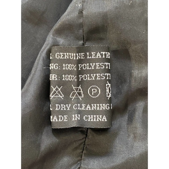 Leather Works Men’s Genuine Leather Black Patchwork Motorcycle Biker Vest XXL - Picture 14 of 16